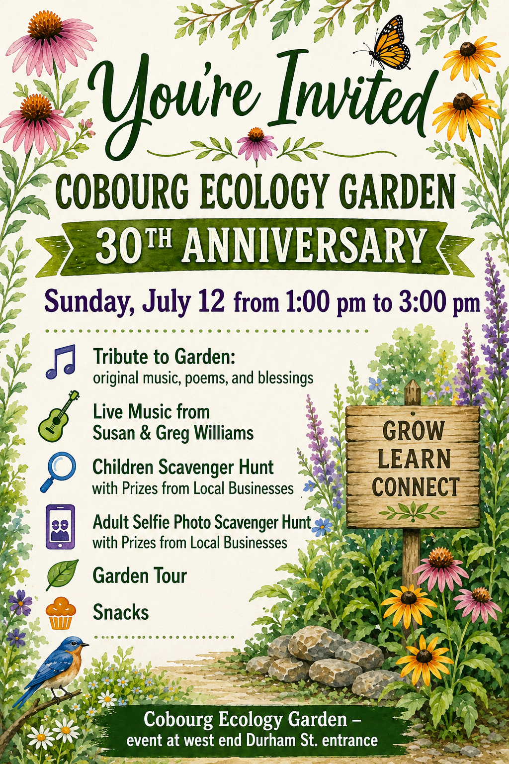 Cobourg Ecology Garden - 30th Anniversary