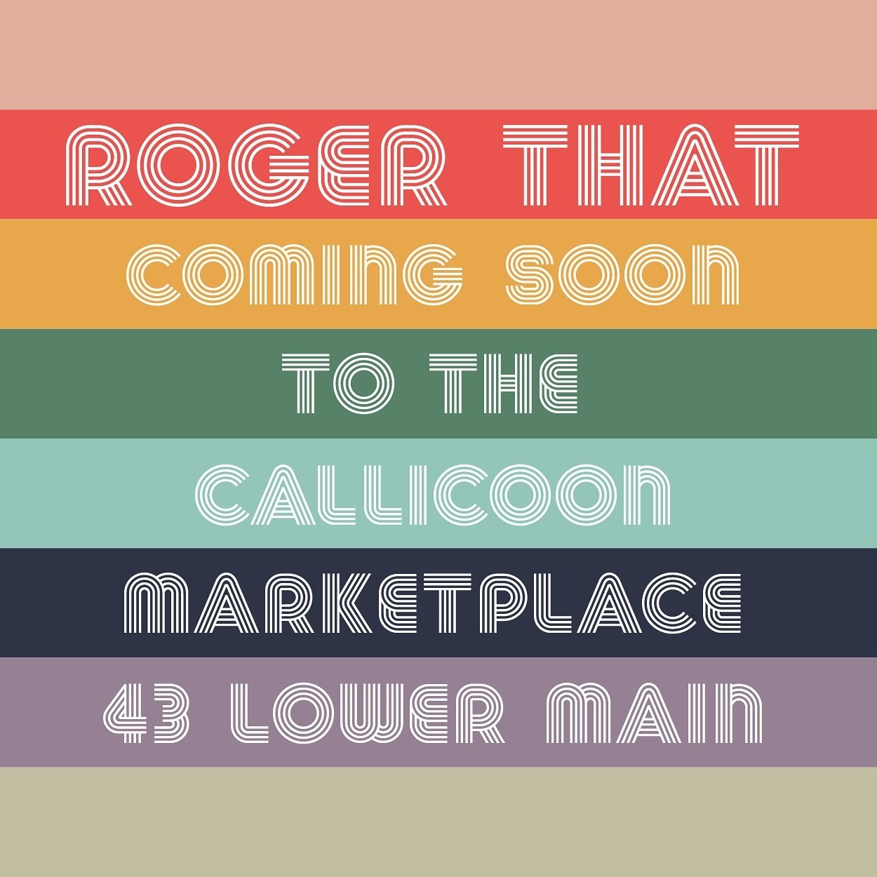 COMING 🔜

We&rsquo;re so happy to officially announce that this July we&rsquo;ll be opening our first retail space @thecallicoonmarketplace! Grizzly Bagels will be passing the torch onto us and we are absolutely thrilled to be joining all the incred