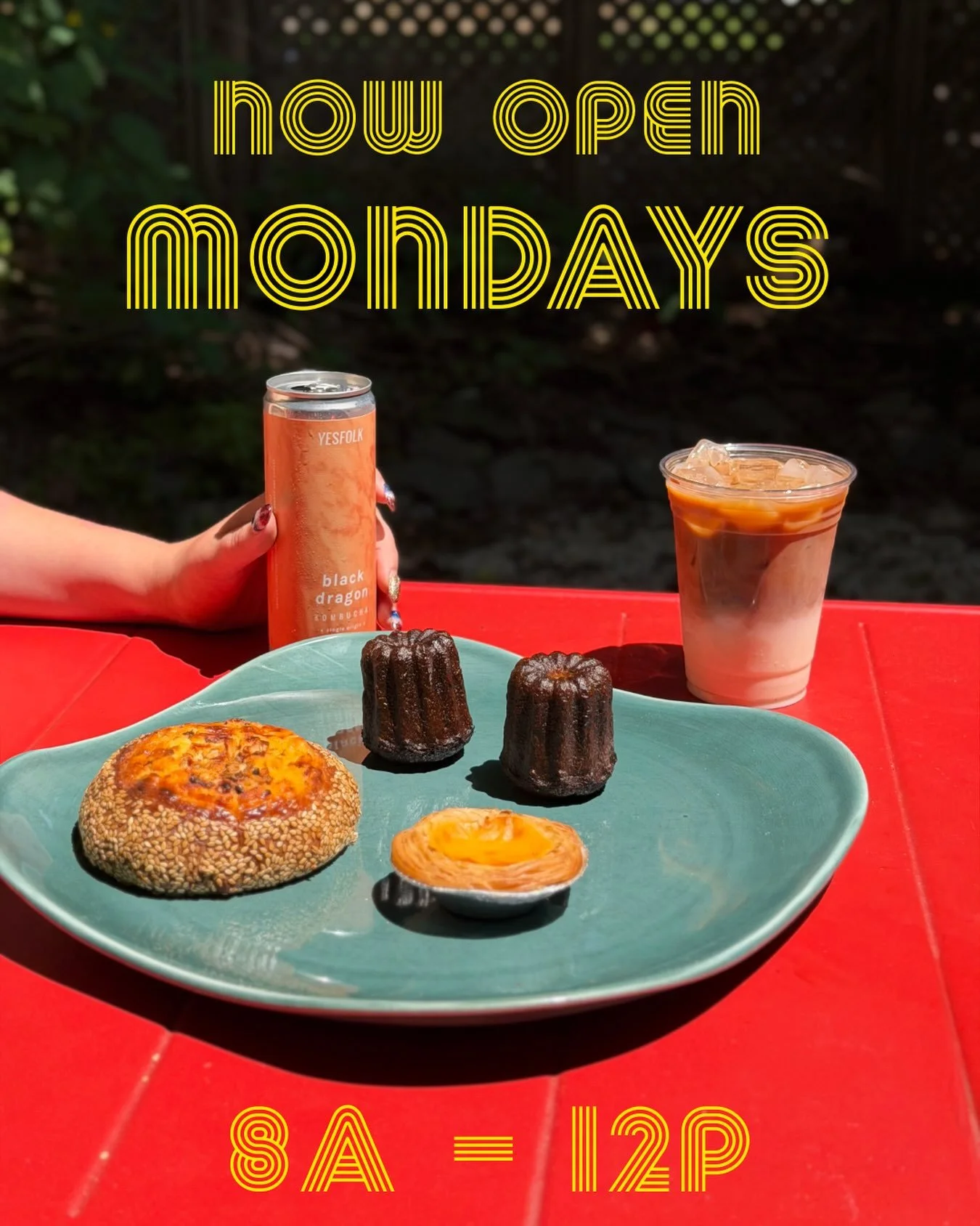 Now open Mondays 8a-12p for summer with limited pastry, frozen sliced bread, full retail and caf&eacute; menu

See you soon
❤️🍞🙏🏽