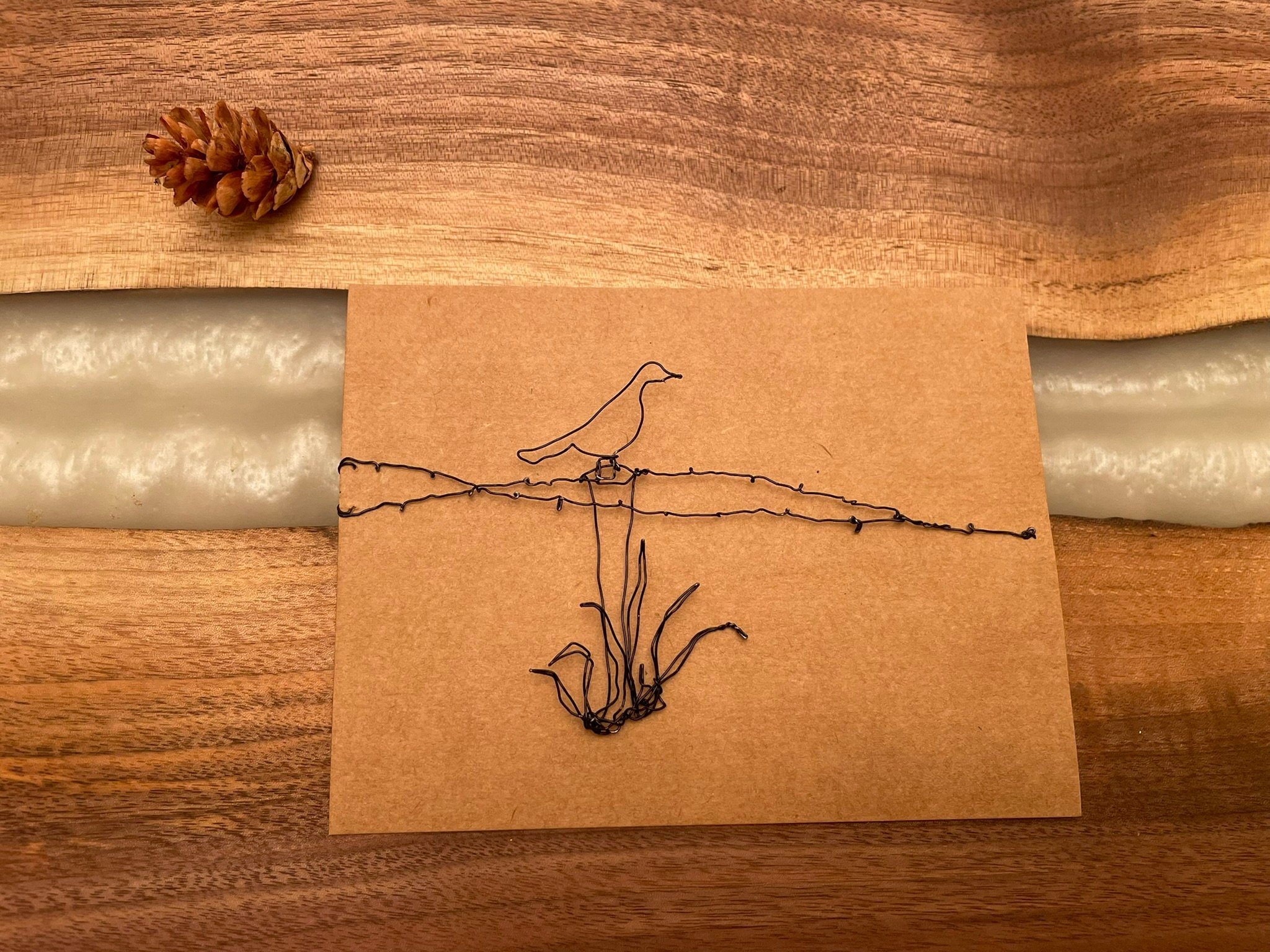 Bird on a Wire Art Card