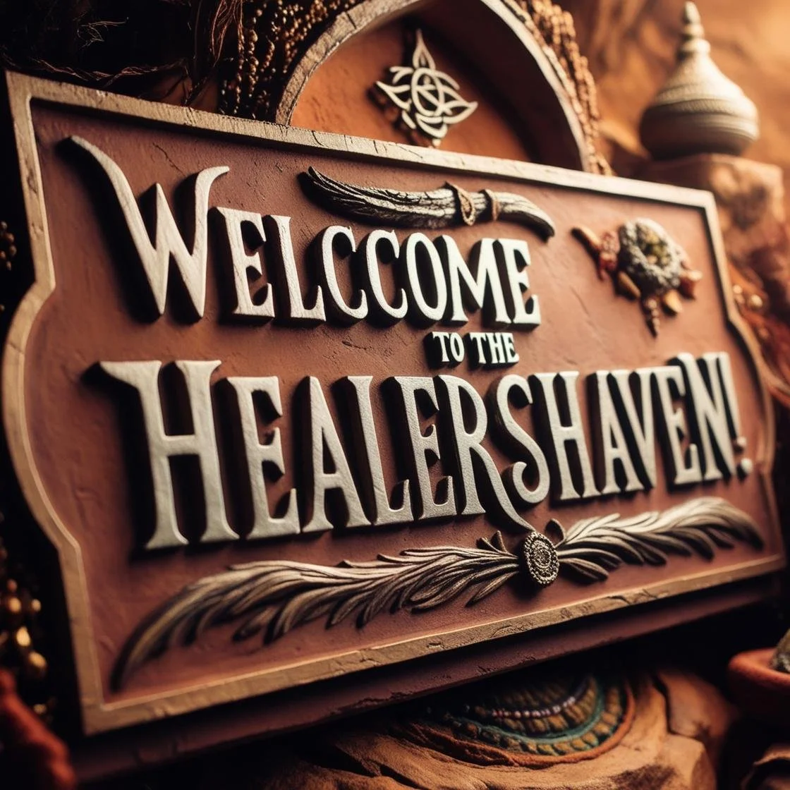 Welcome to the healershaven ! aesthetics should feel rustic and bohemia