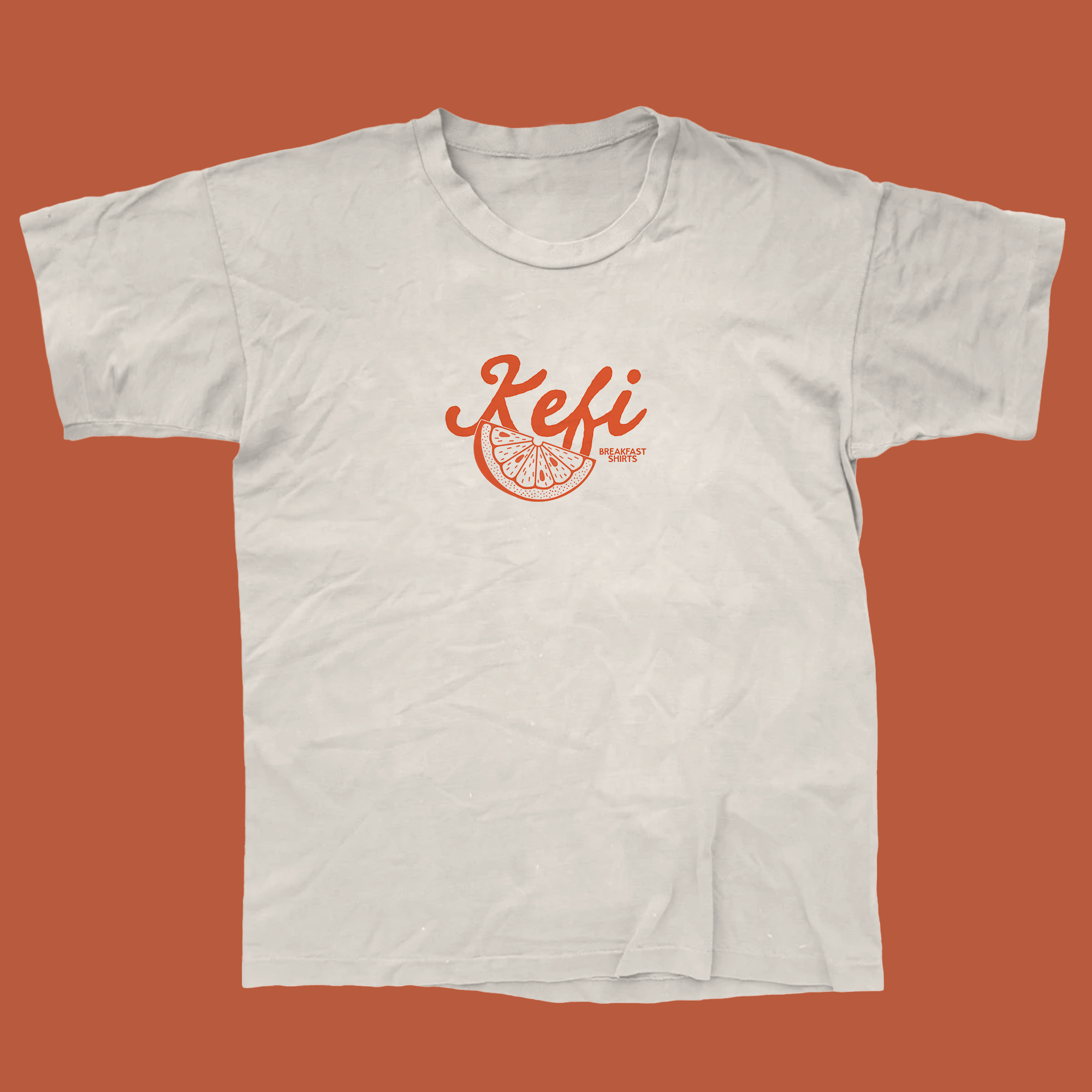 Breakfast Shirts x Kefi - Front T-Shirt Design