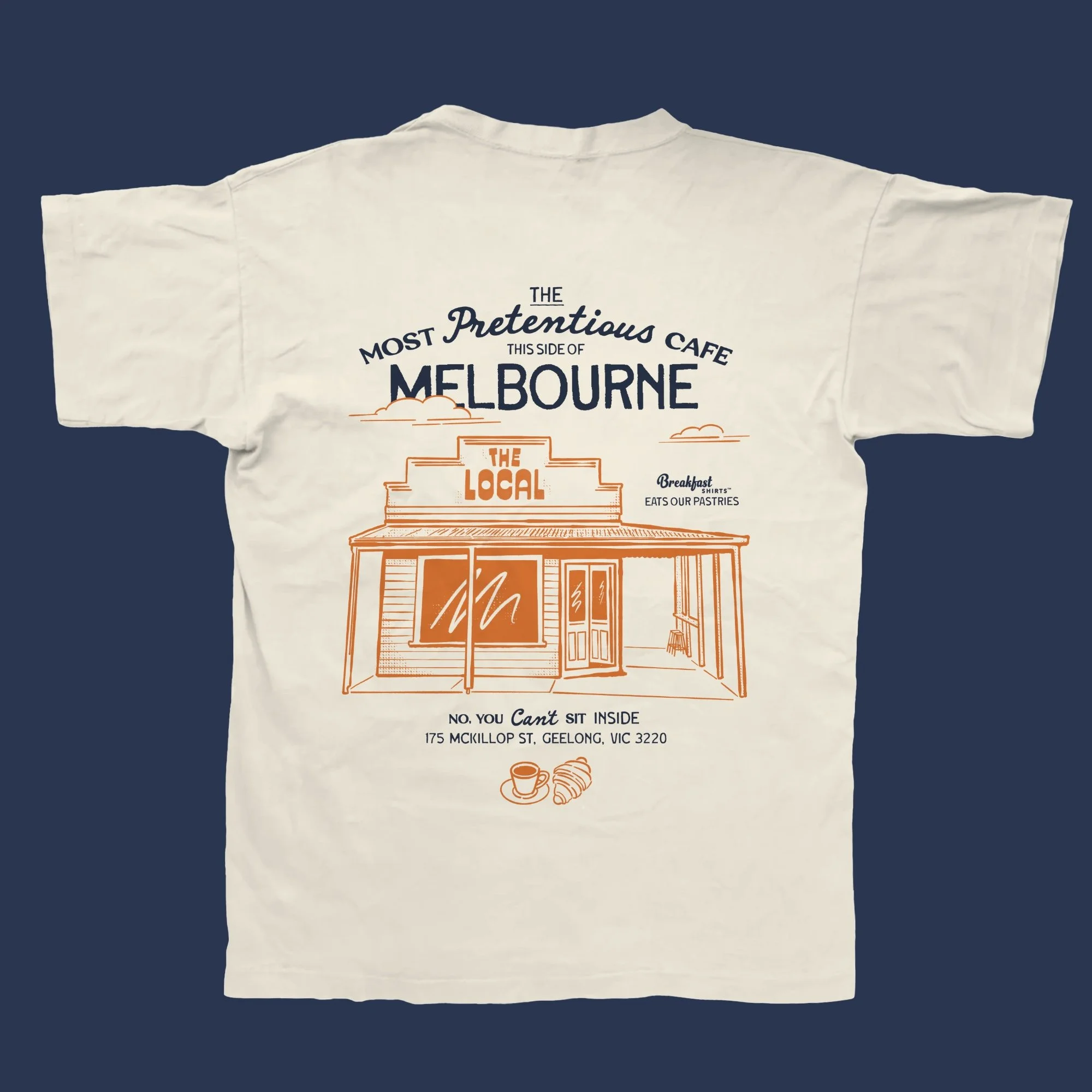 Breakfast Shirts x The Local - Back T-Shirt Design