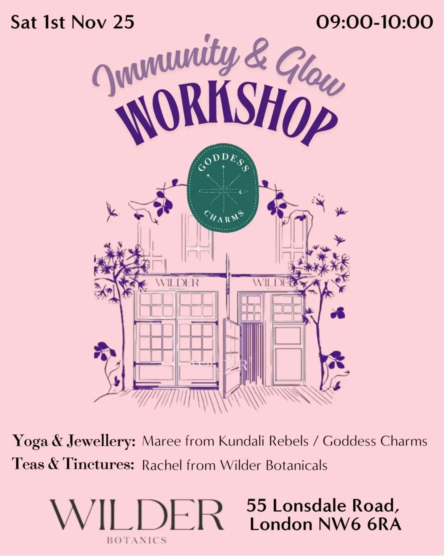 Come &amp; join Rachel, the founder of @wilderbotanicals &amp; I for a special Immunity &amp; Glow Workshop designed to reboot your immune system and reignite your inner glow!

You&rsquo;ll learn an easy, powerful breathing technique you can use anyw