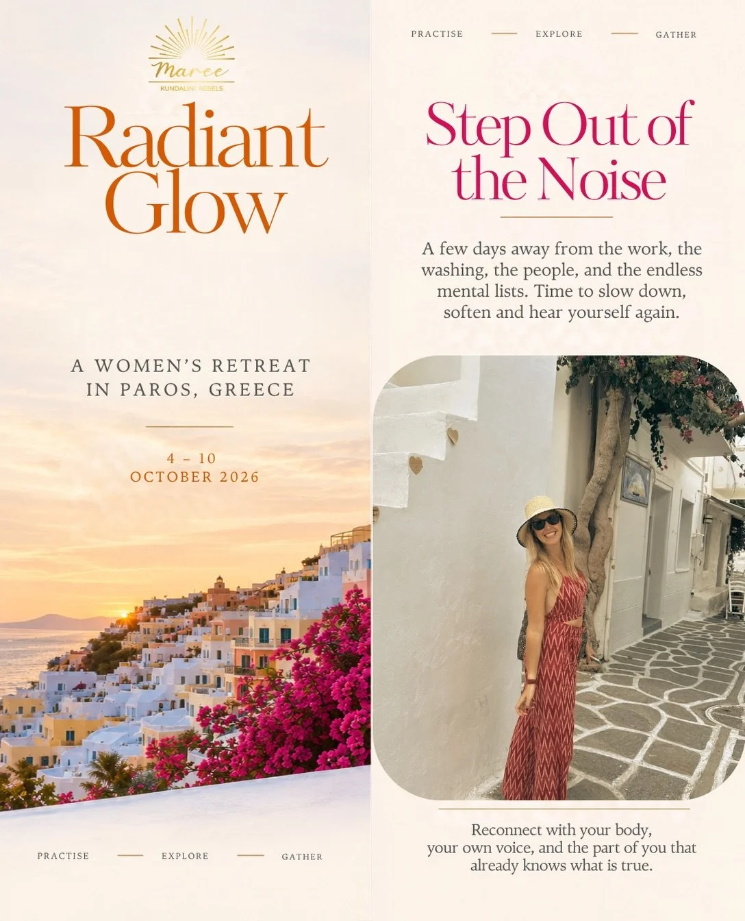 I&rsquo;m writing this from Paros, where we&rsquo;ve just begun our Radiant Glow retreat.

And honestly, it is amazing. We&rsquo;ve barely begun and I keep looking around thinking: we need to do this again.

There is something powerful about stepping