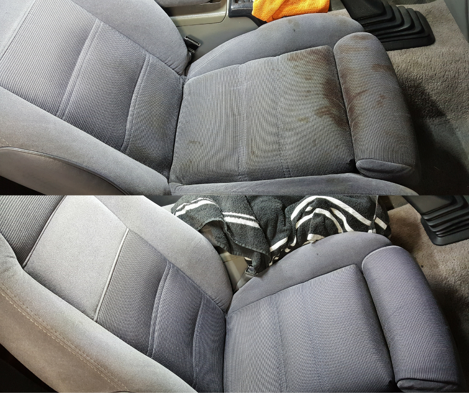 Clean and refreshed car interior after a full interior detail at Empire Customs Car Detailing in Kansas City.