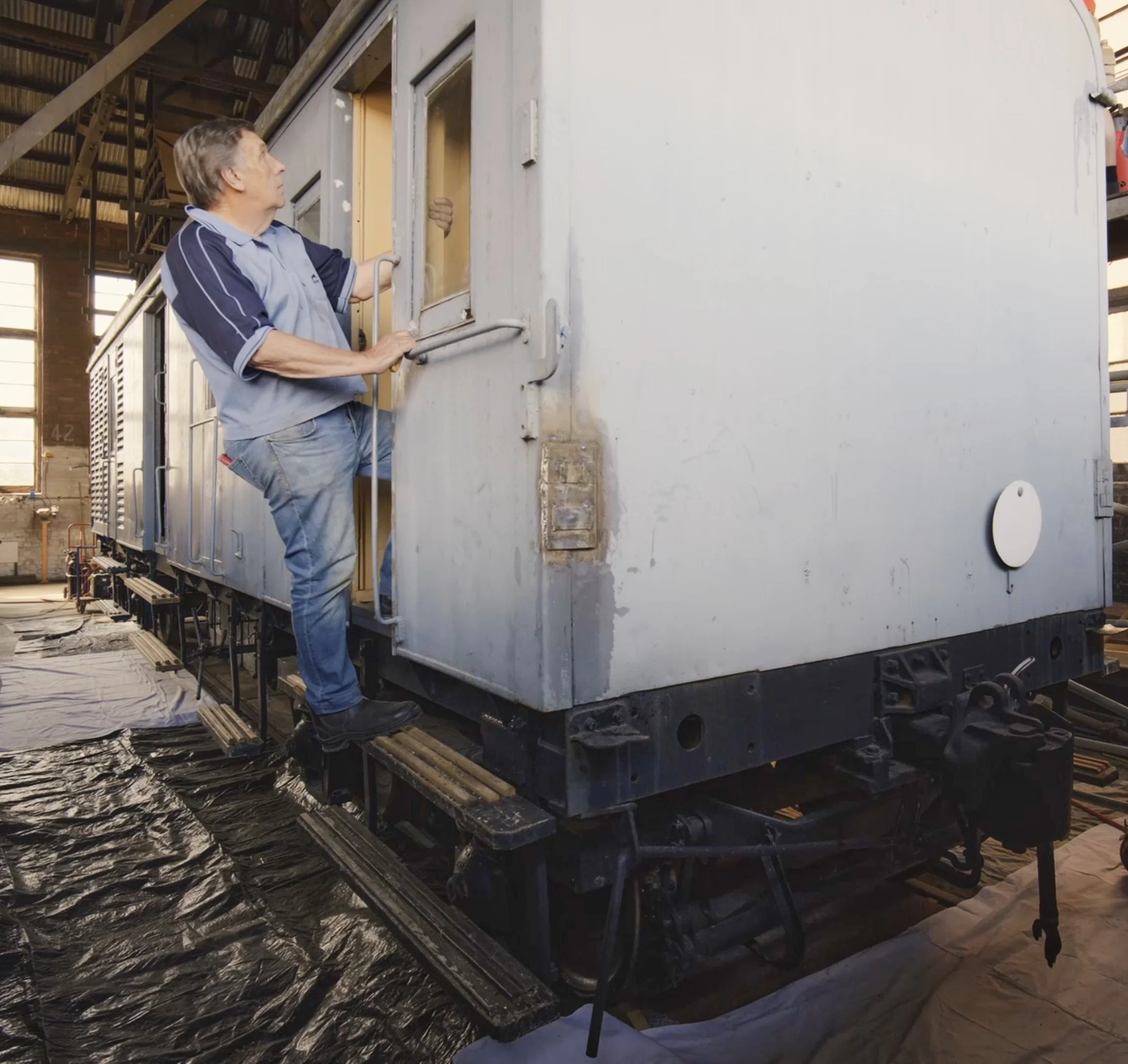 Some of our members volunteer to maintain the Museum and work on restoration projects around our exhibits. No special skills are needed. To see our volunteers in action, watch our videos Restoration MHG and A Sleeping Car Named TAM.