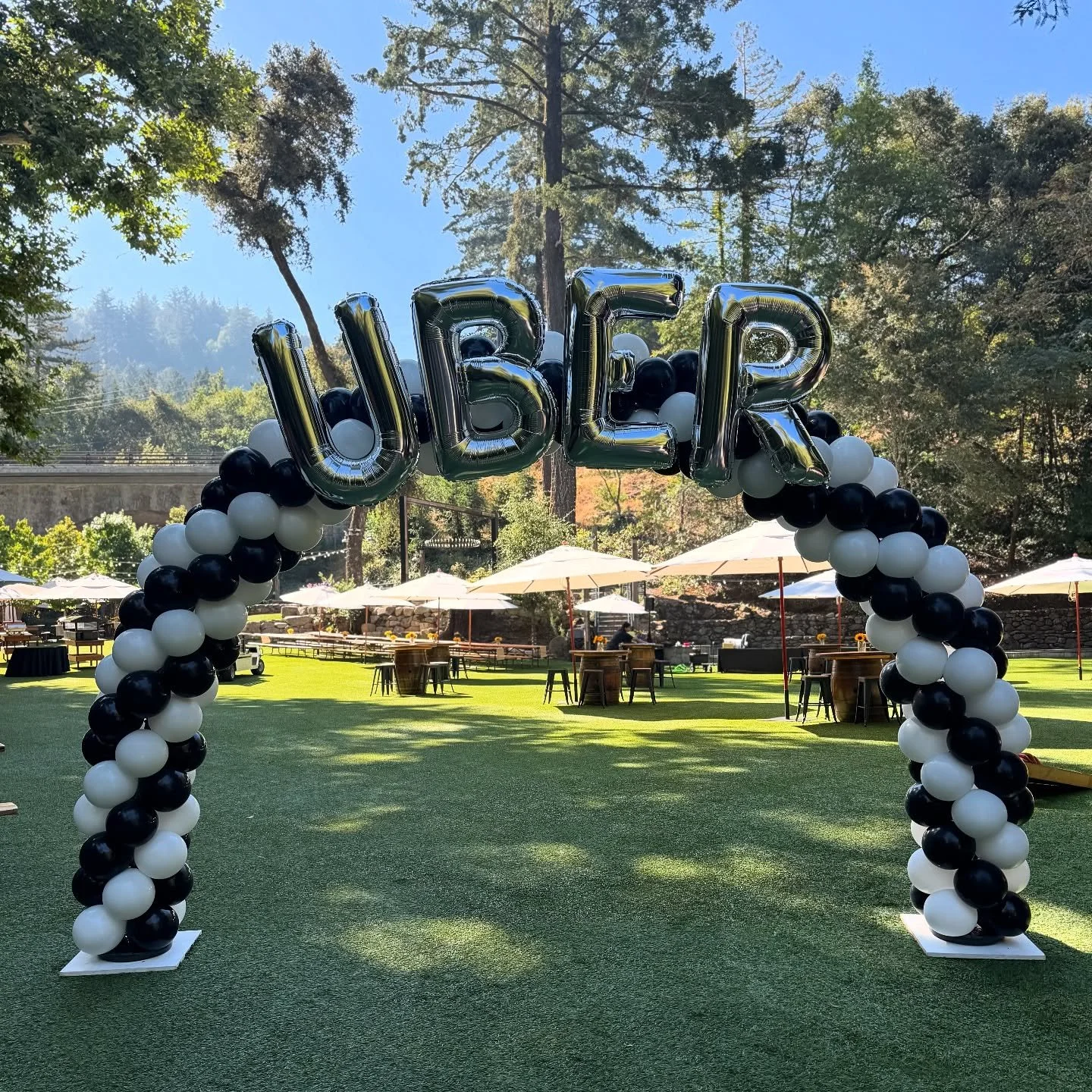 A spiral balloon arch &mdash; timeless, elegant, and perfect for any occasion. The kind of statement piece that never goes out of style ✨ 

#balloons #arch #balloonarch #spiralarch #corporatevent #corporateballoons #balloonideas #balloonart #balloona