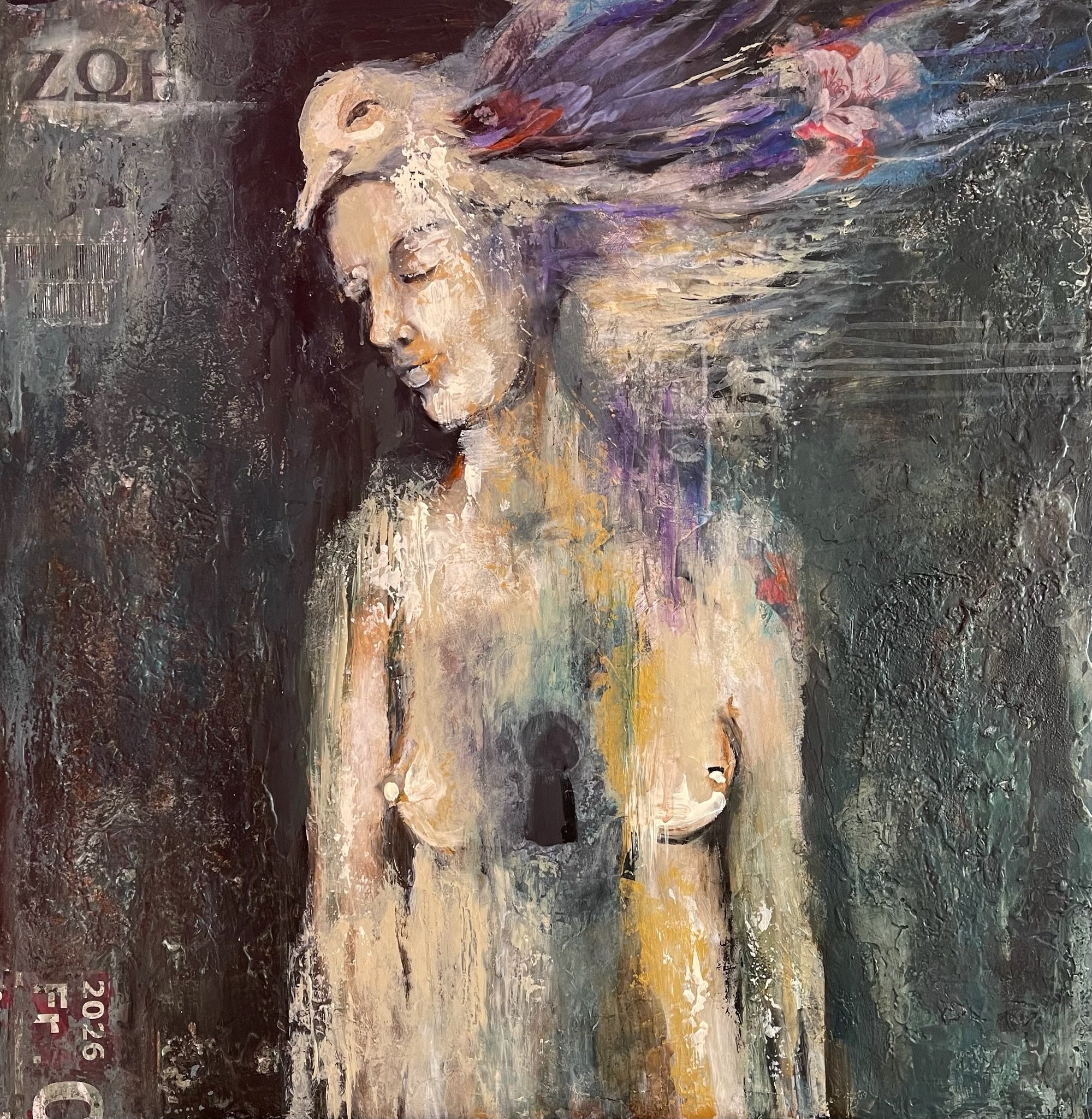 The Locked Dream 80X80 Mixed Media 2026