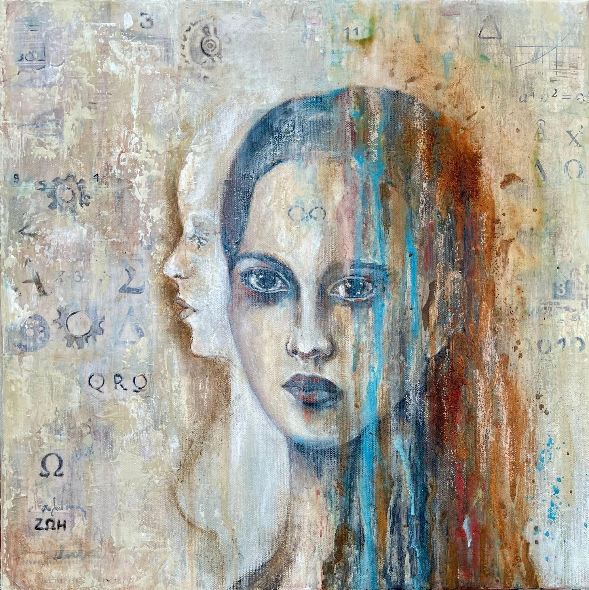 Between Presence and Ruin 40X40 Mixed Media 2026