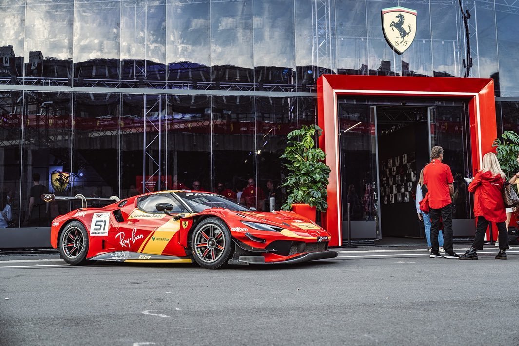 We&rsquo;re @circuit_spa_francorchamps for Passione Ferrari this weekend!

Next we&rsquo;ll be @circuitdebcncat for the final round of @gtworldcheu Endurance Cup on September 29 - October 1

#FollowTheYellowStripe

#FrancorchampsMotors
#AFCorse
#Ferr