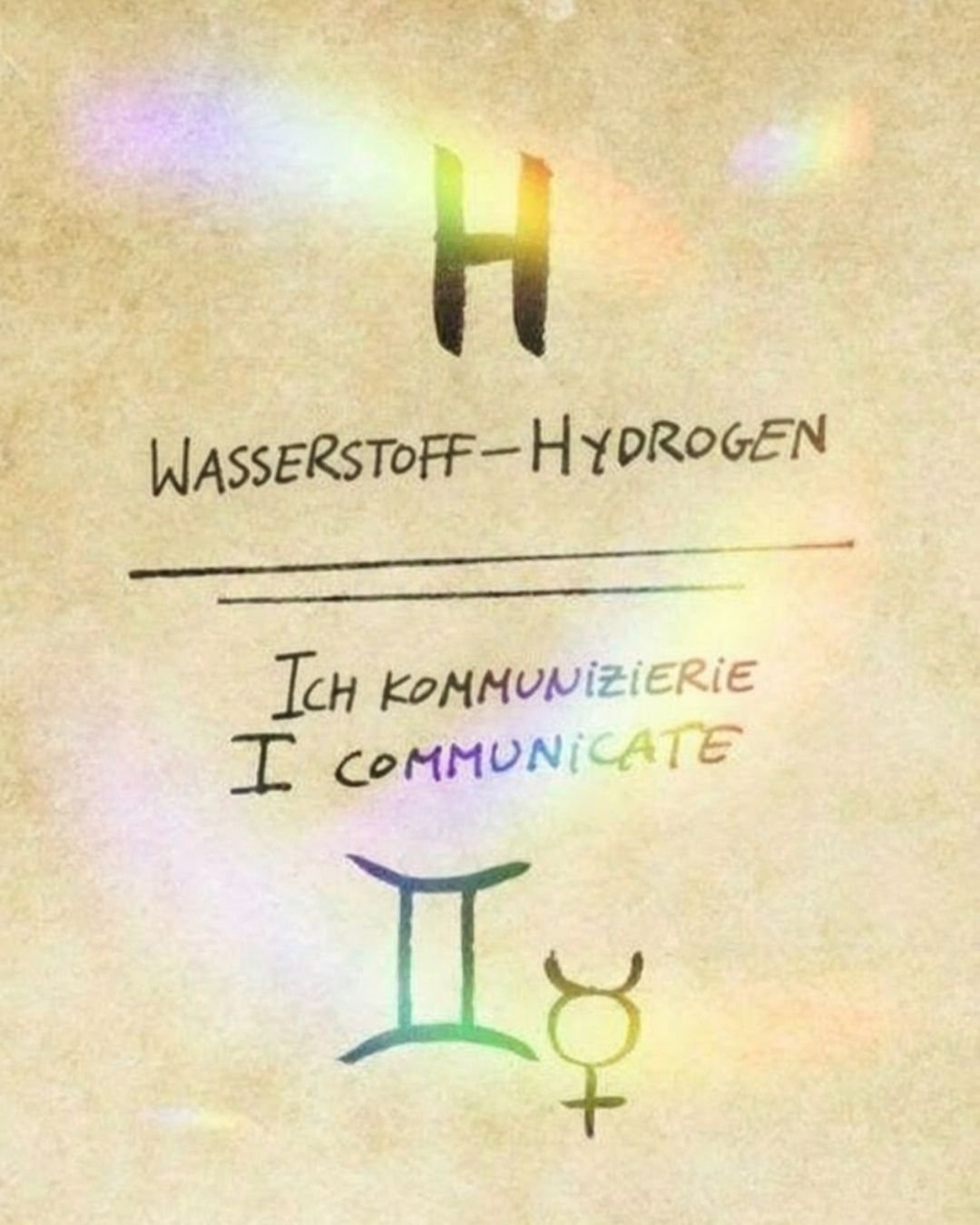 Ich kommuniziere Wasserstoff - Zwillinge - Tag 3