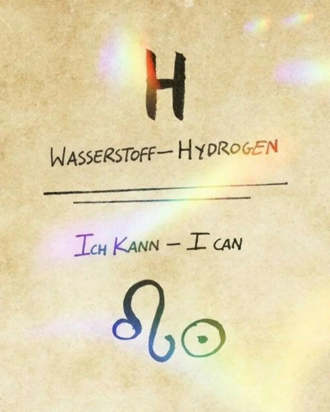 Ich kann WAsserstoff - Löwe - Tag 5