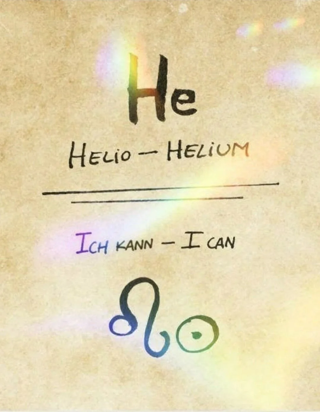 Ich kann Helium