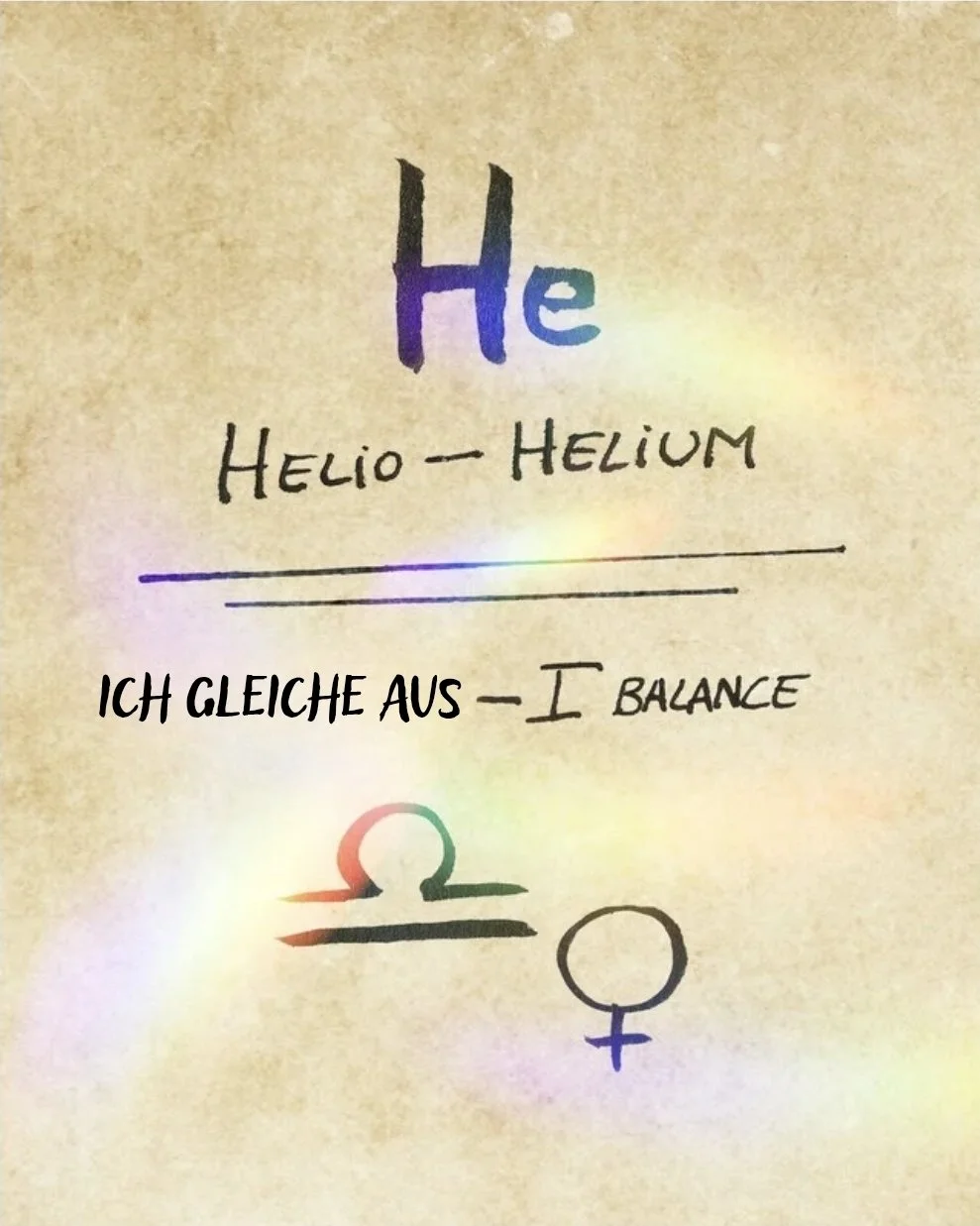 Ich gleiche Helium aus
