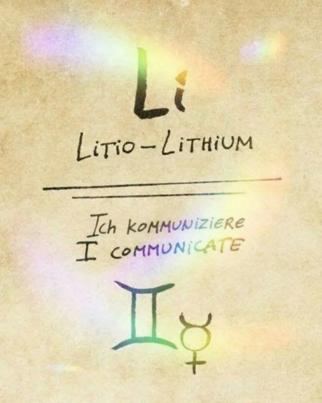 Ich kommuniziere Lithium