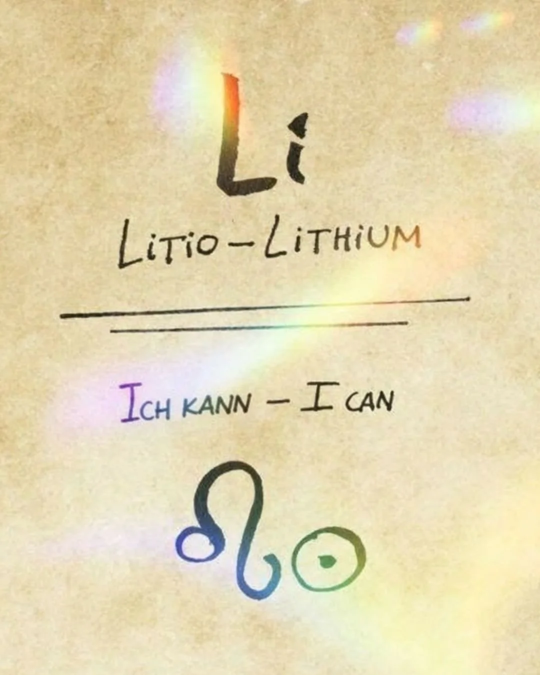 Ich kann Lithium