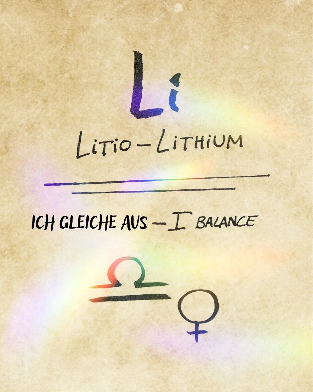 Ich gleiche Lithium aus