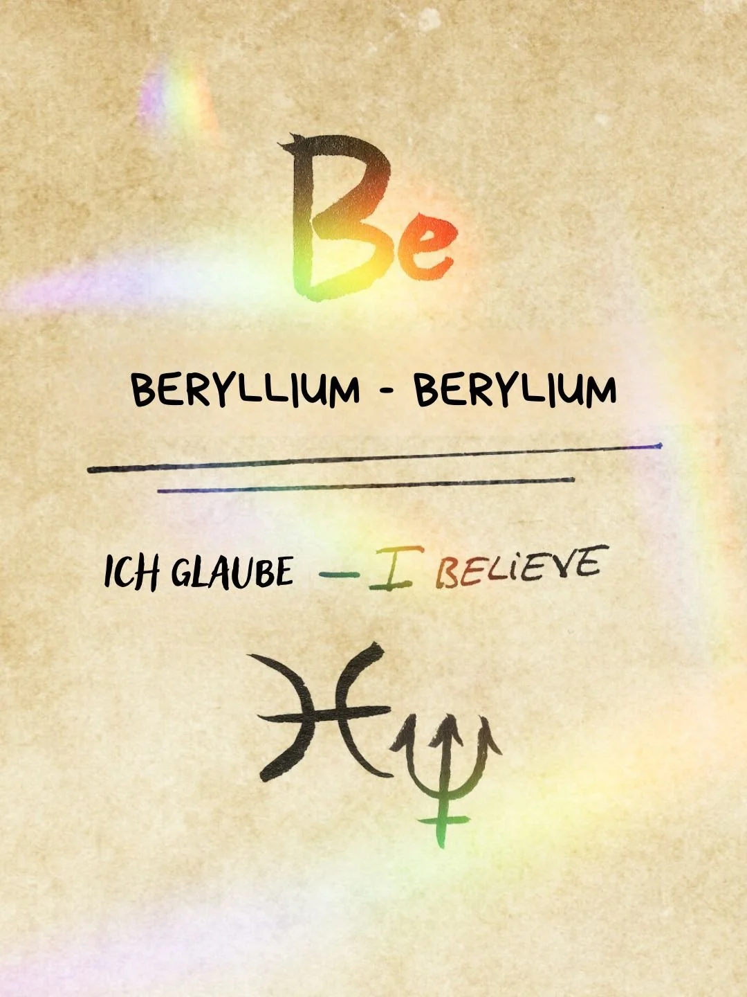 Ich glaube Beryllium