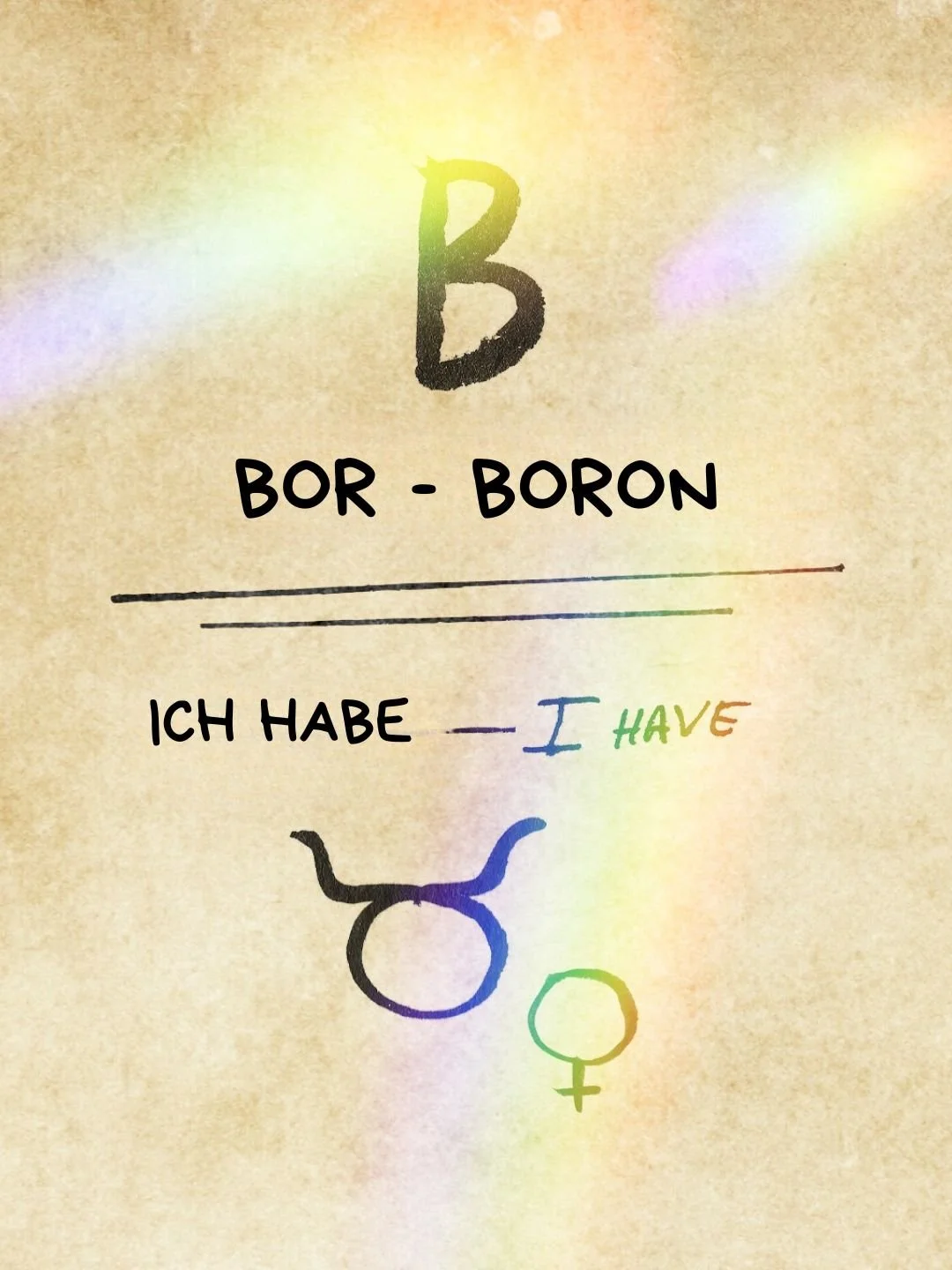 Ich habe Bor