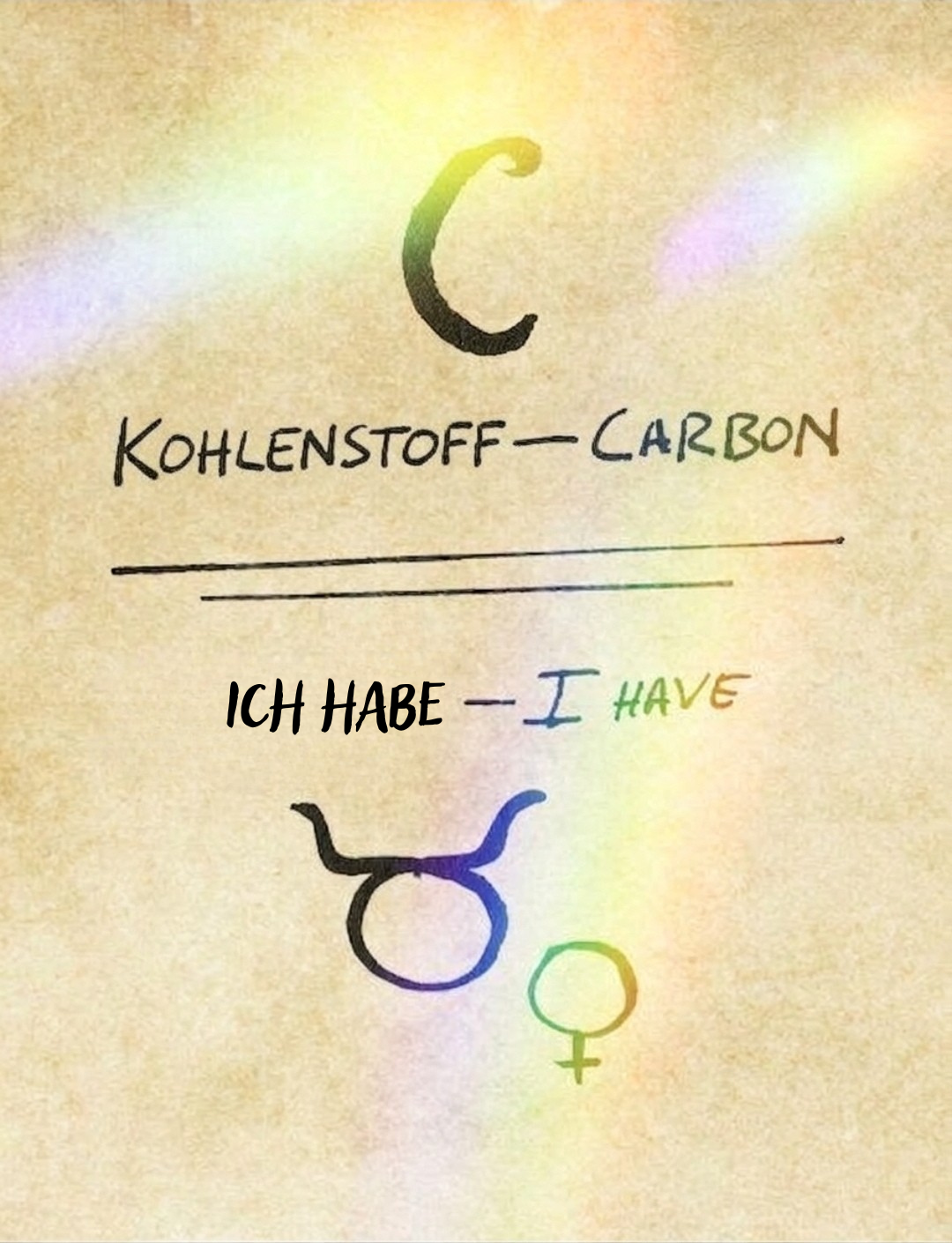 Ich habe Kohlenstoff