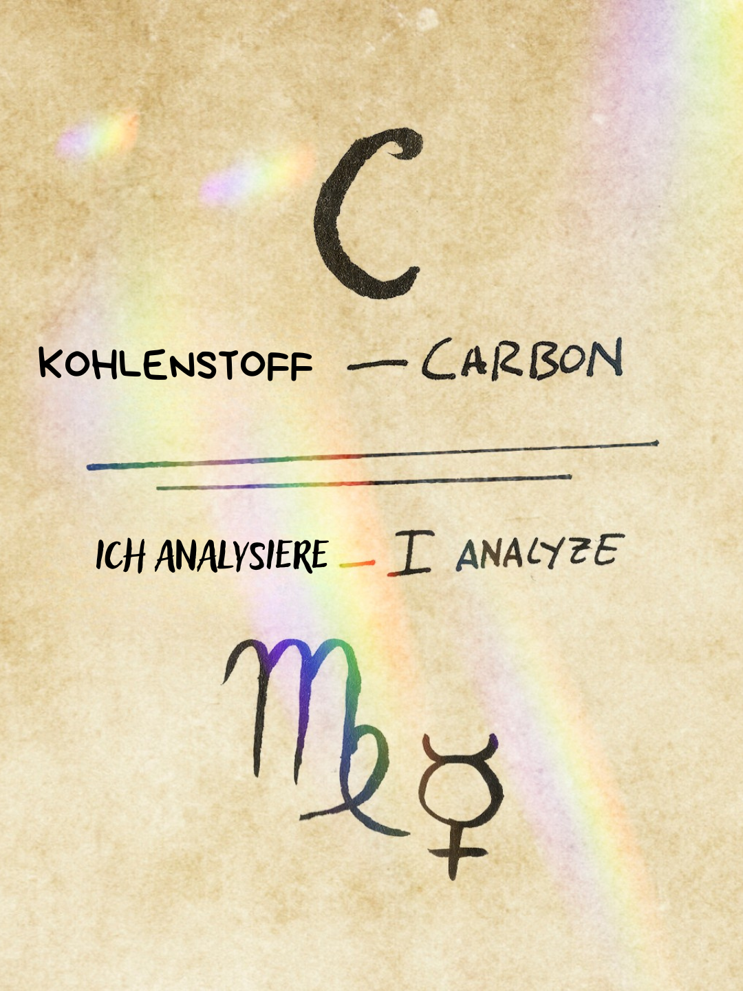 Ich organisiere Kohlenstoff