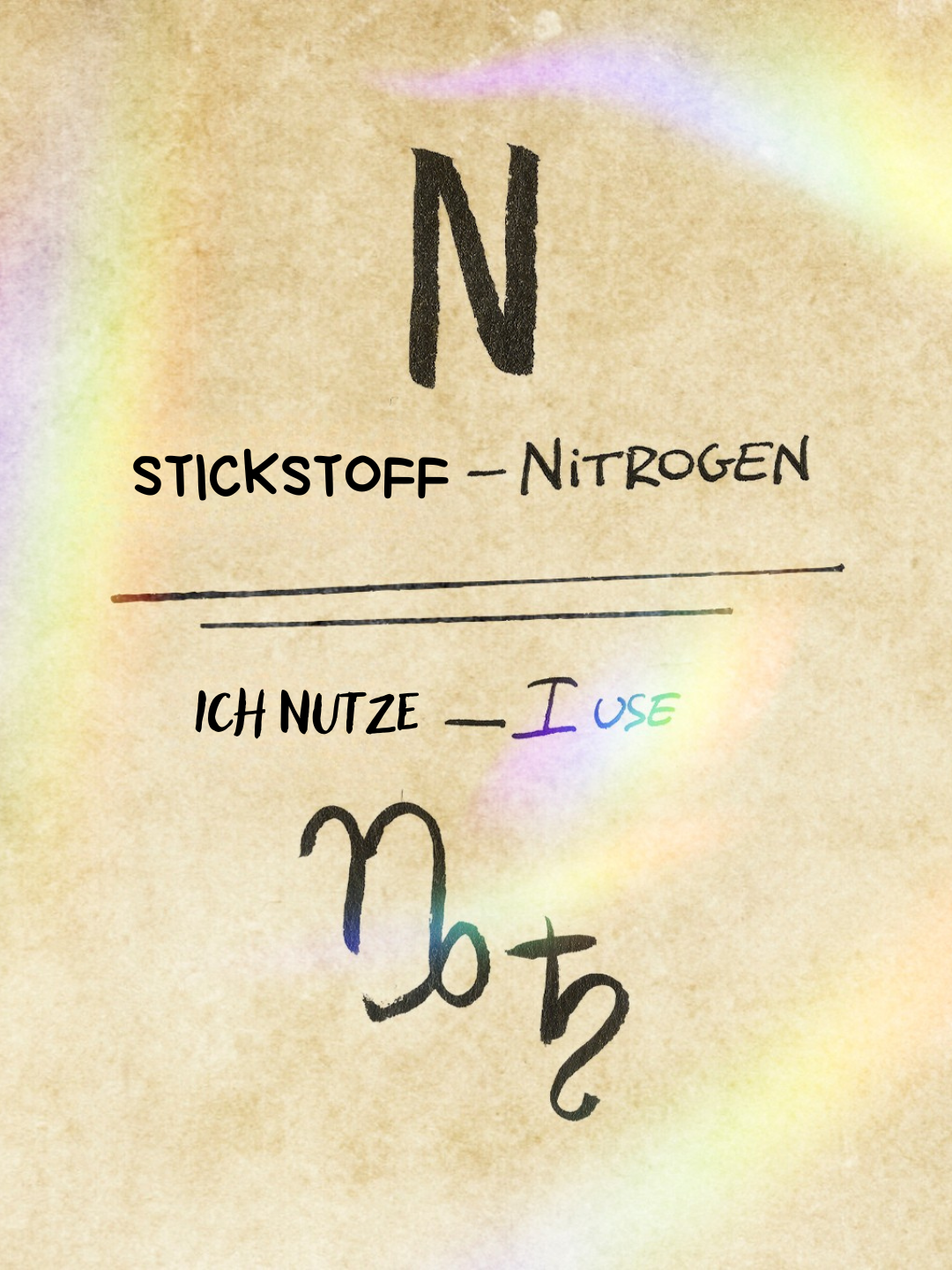Ich nutze Stickstoff