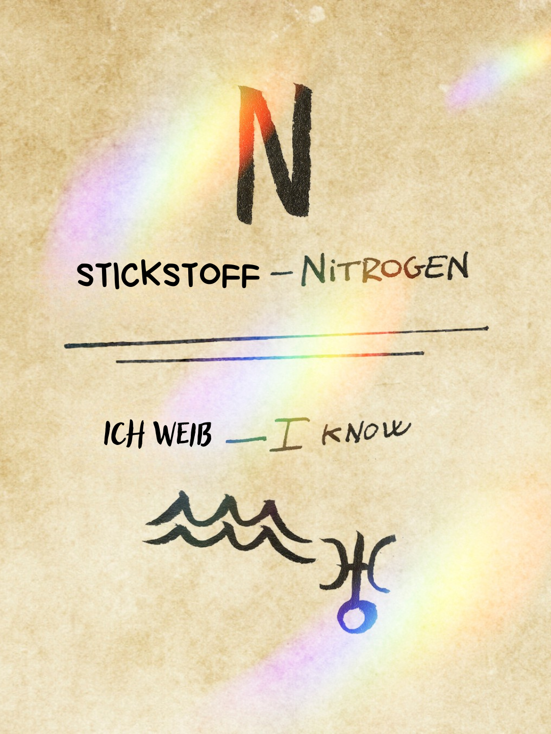 Ich weiß Stickstoff