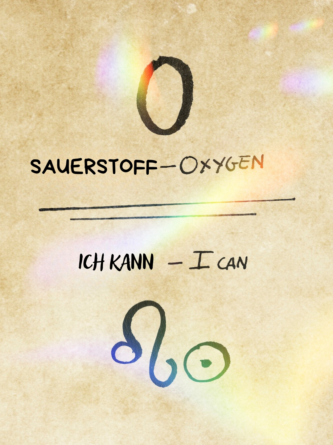 Ich kann Sauerstoff