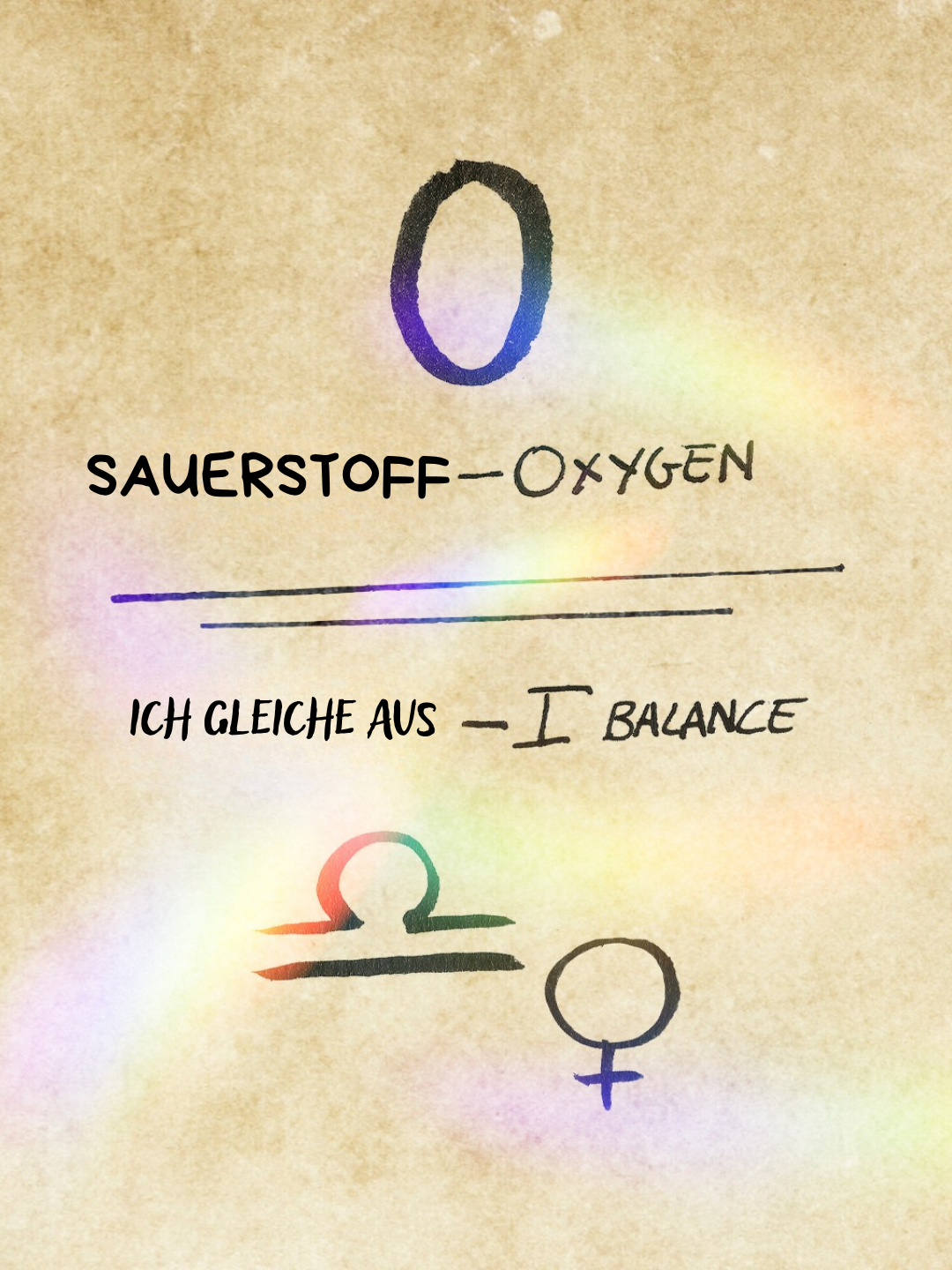 Ich gleiche Sauerstoff aus