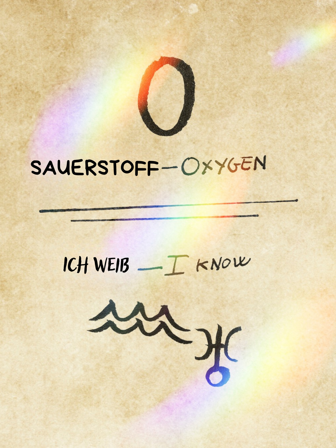 Ich weiß Sauerstoff