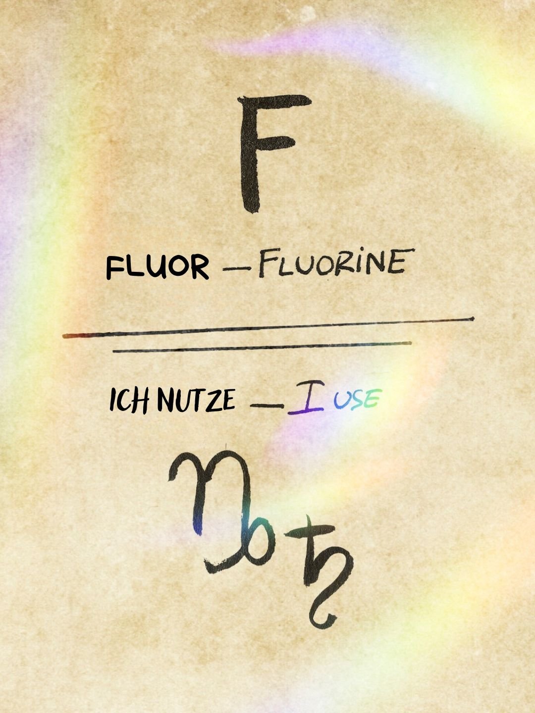 Ich nutze Fluor