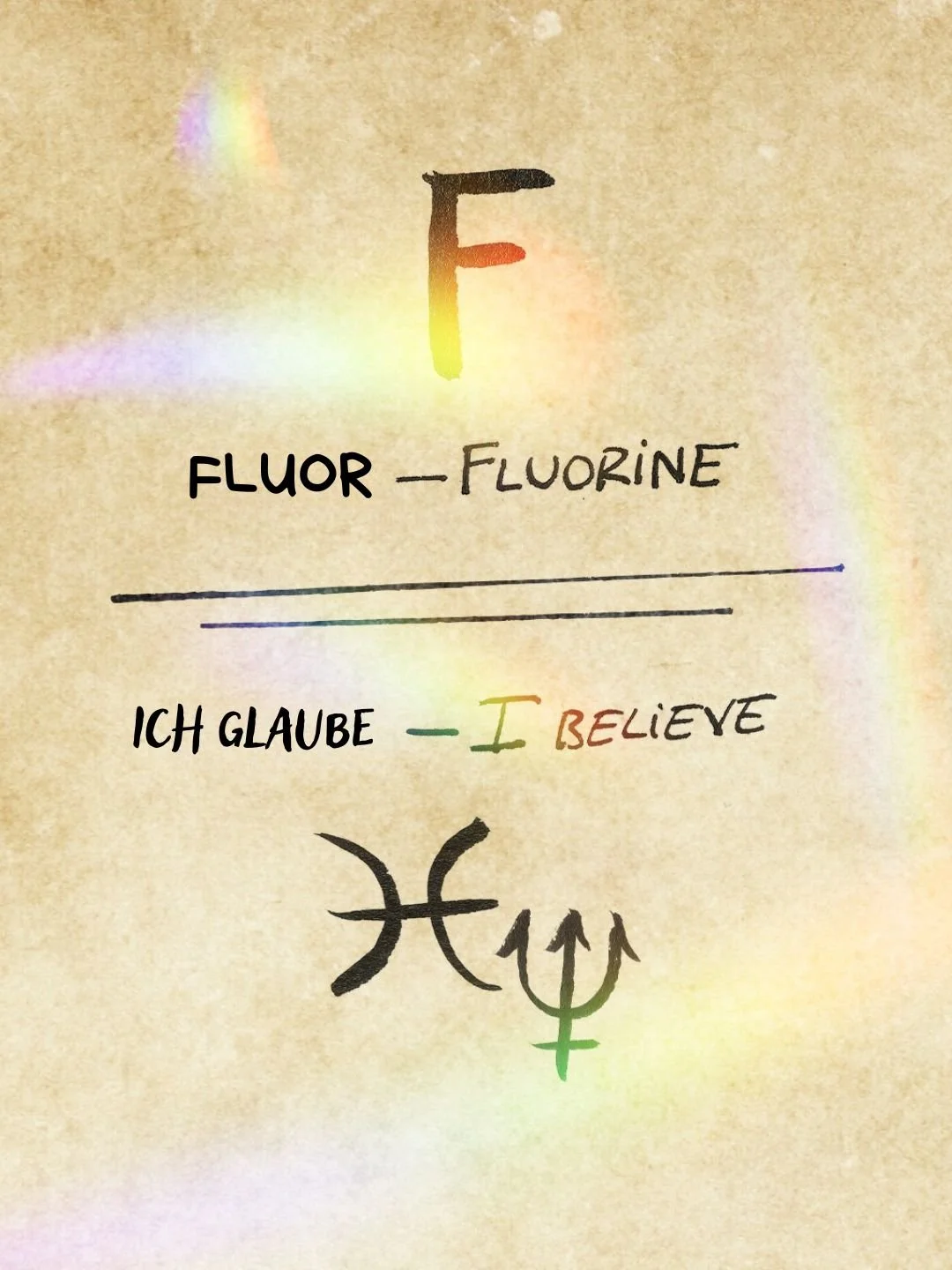 Ich glaube Fluor