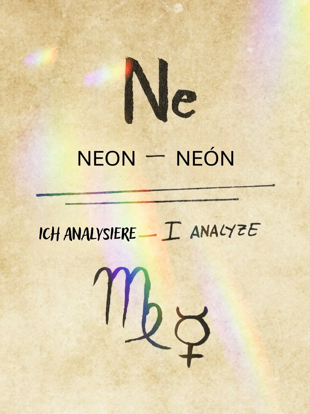 Ich gleiche Neon aus