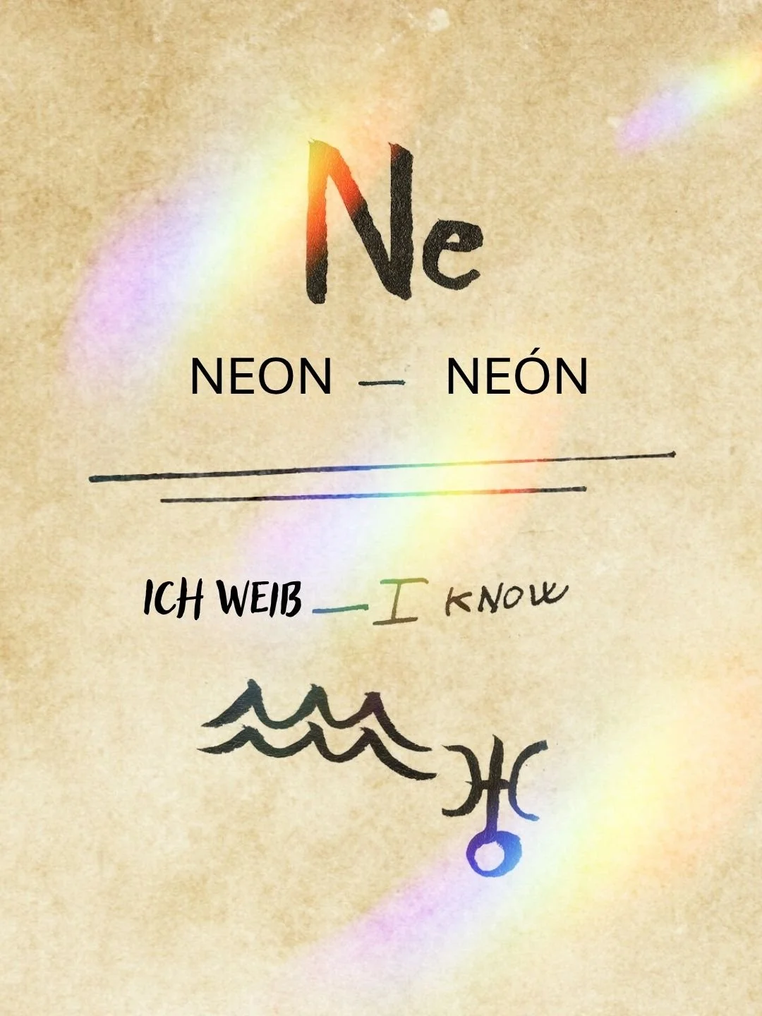Ich weiß Neon