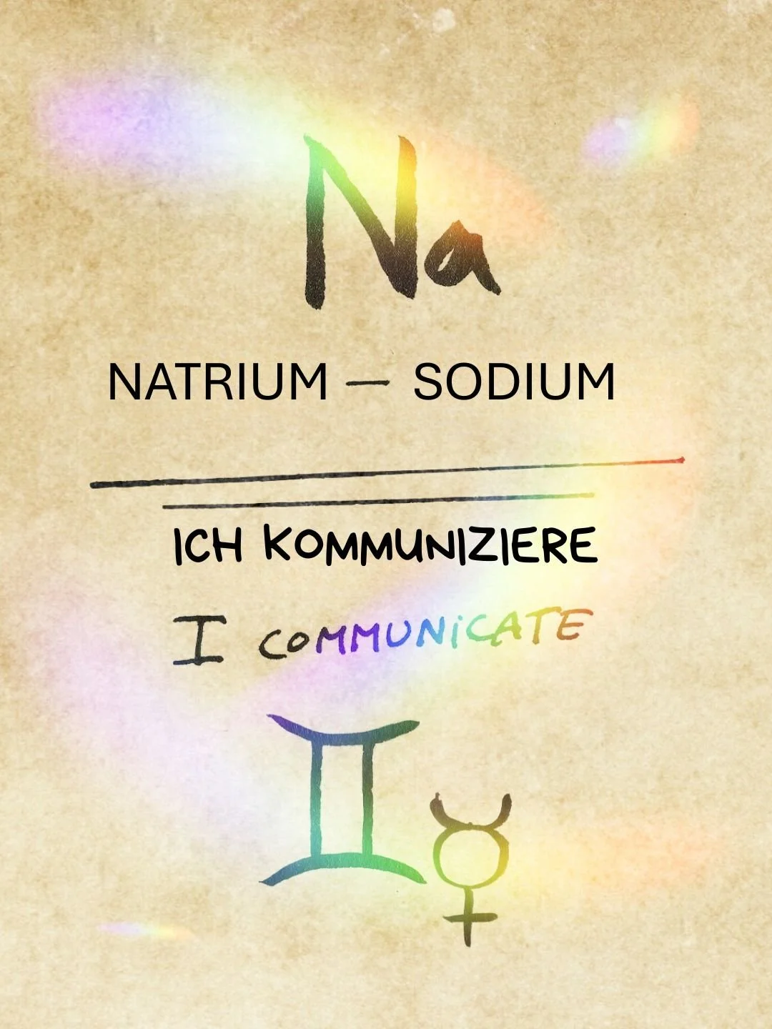 Ich kommuniziere Natrium