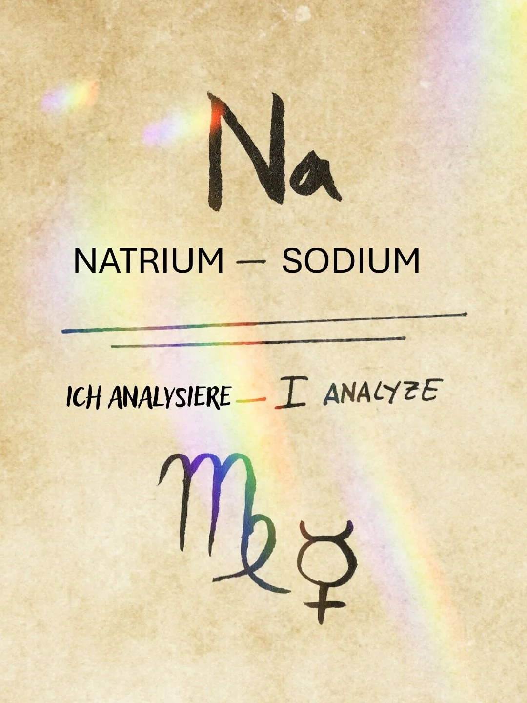 Ich analysiere Natrium