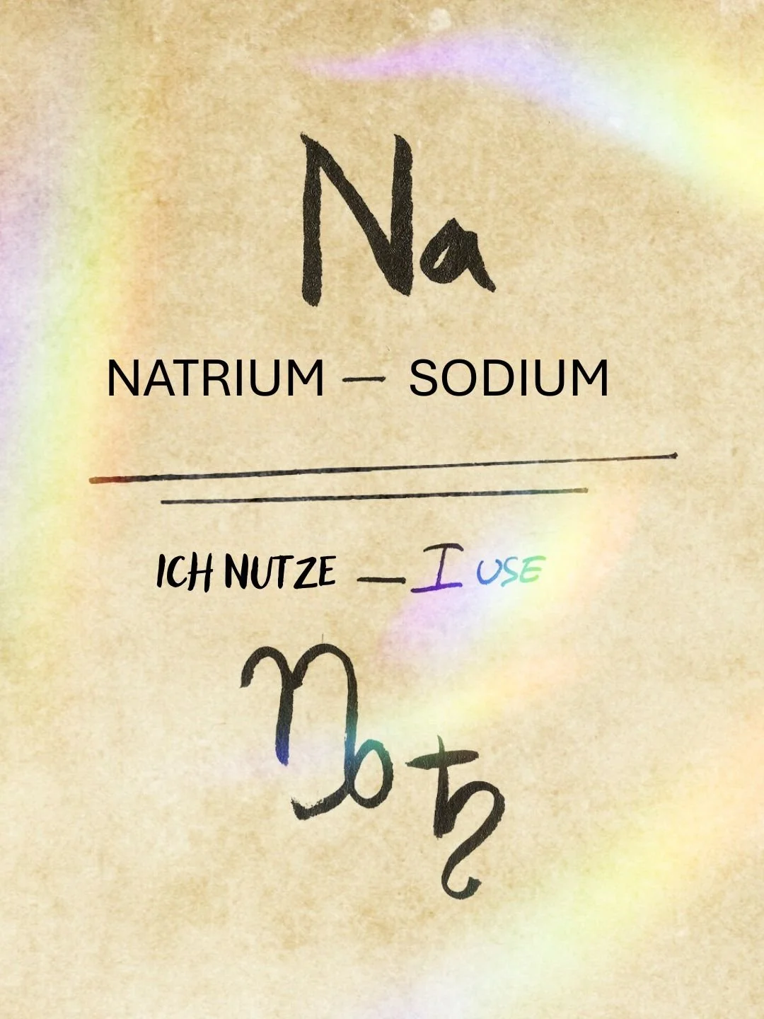 Ich nutze Natrium
