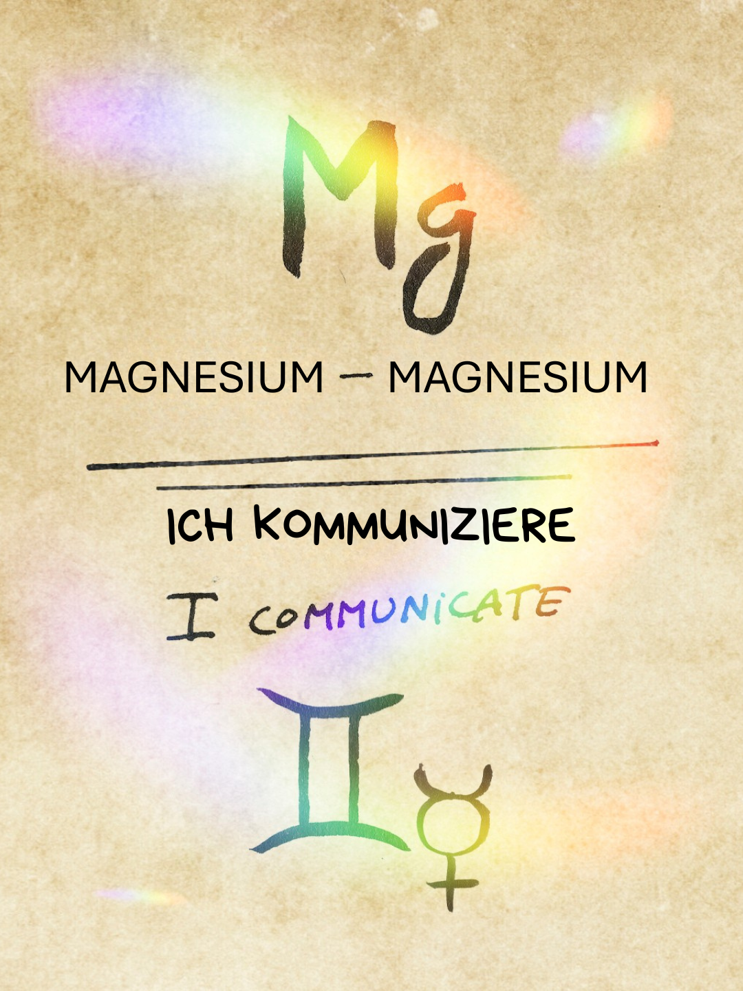 Ich kommuniziere Magnesium