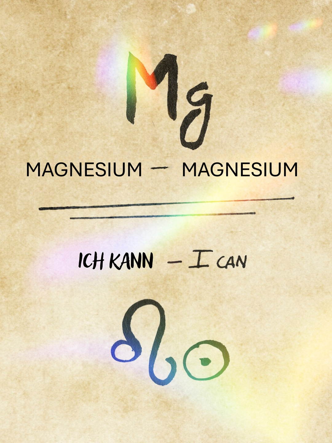 Ich kann Magnesium