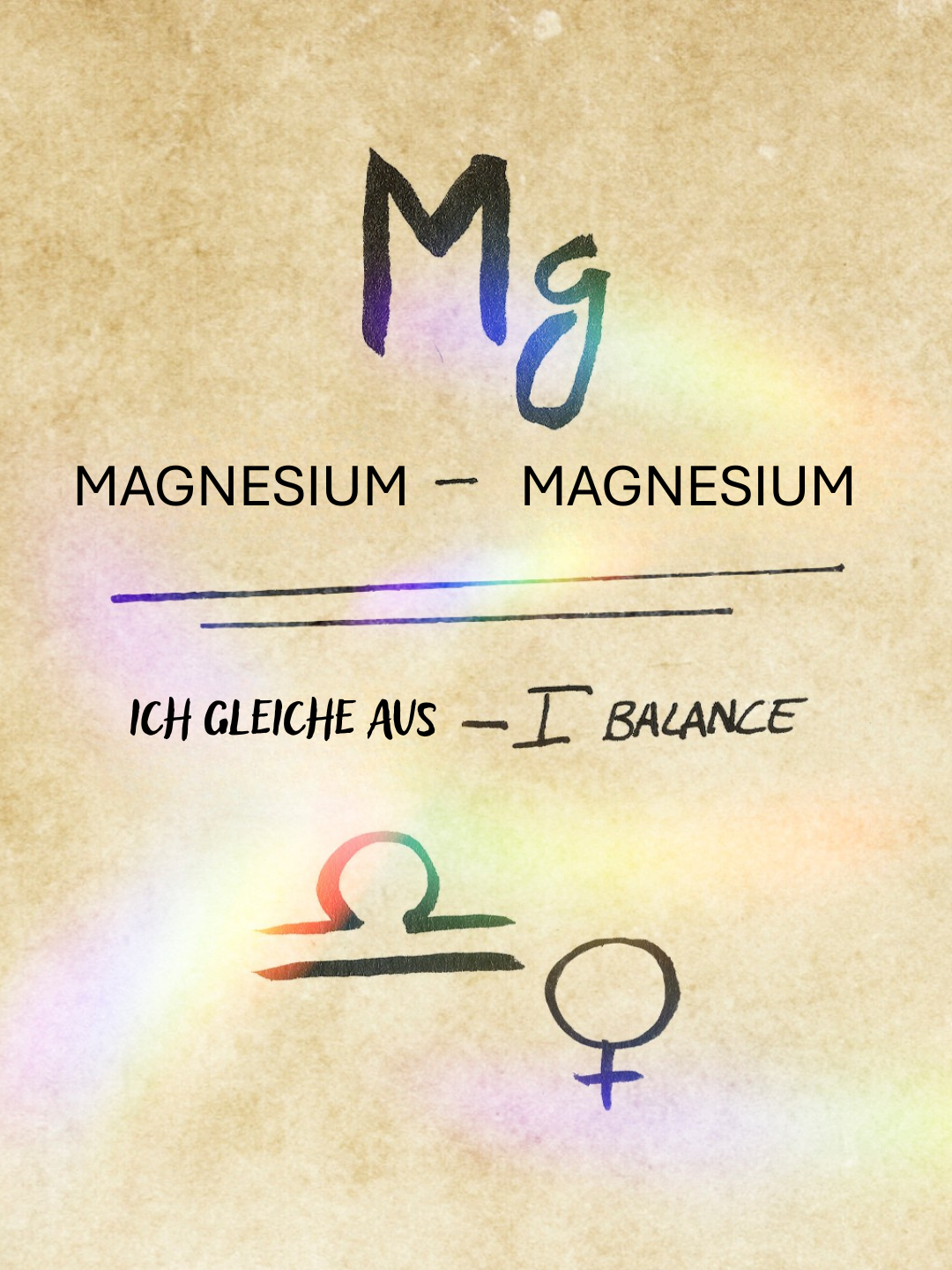 Ich gleiche Magnesium aus