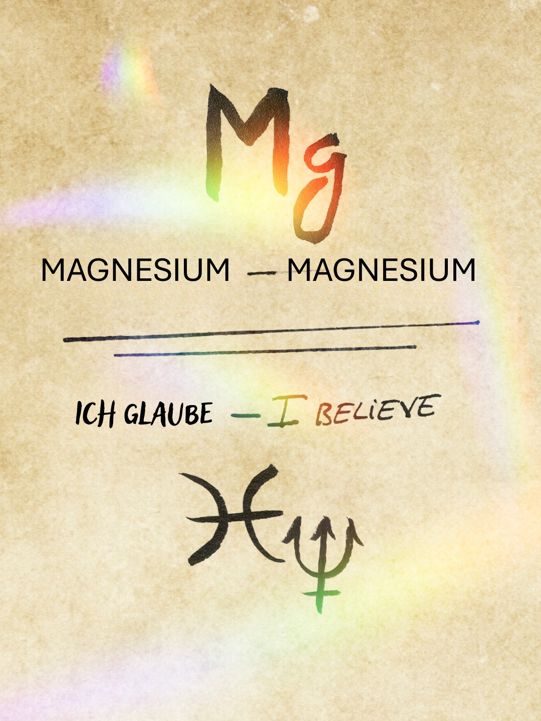 Ich glaube Magnesium