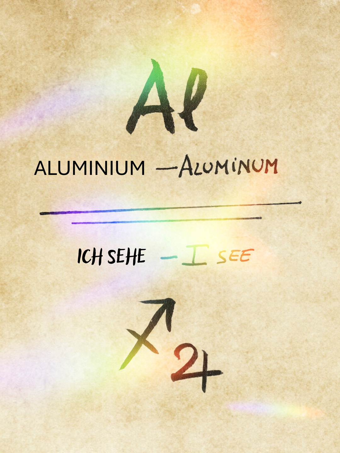 Ich sehe Aluminium