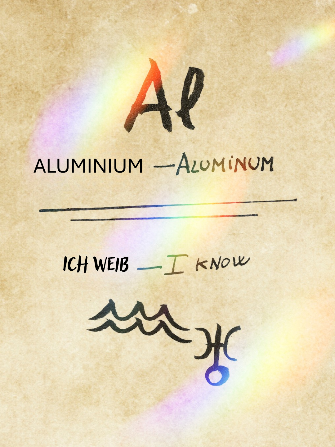 Ich weiß Aluminium