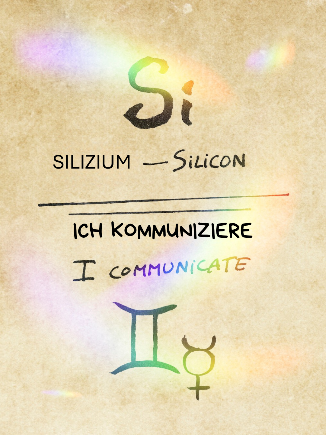 Ich kommuniziere Silizium