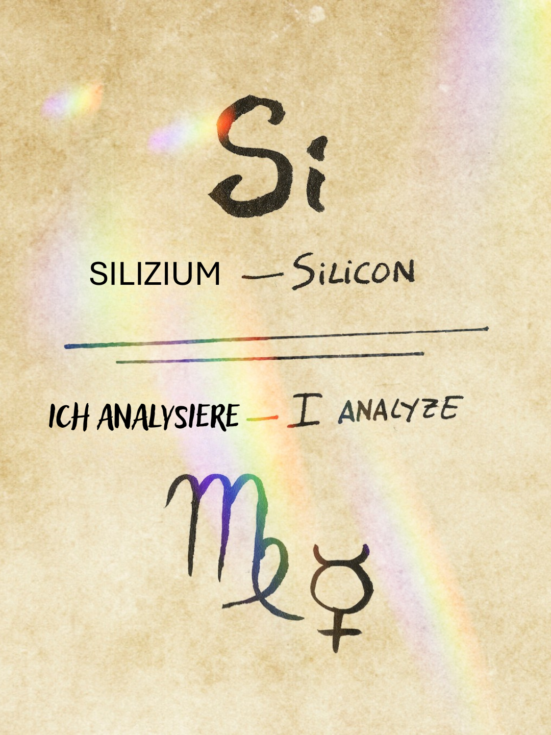 Ich analysiere Silizium