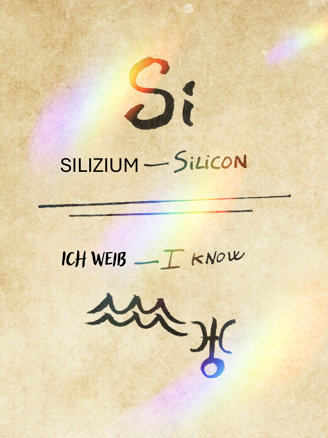 Ich weiß Silizium