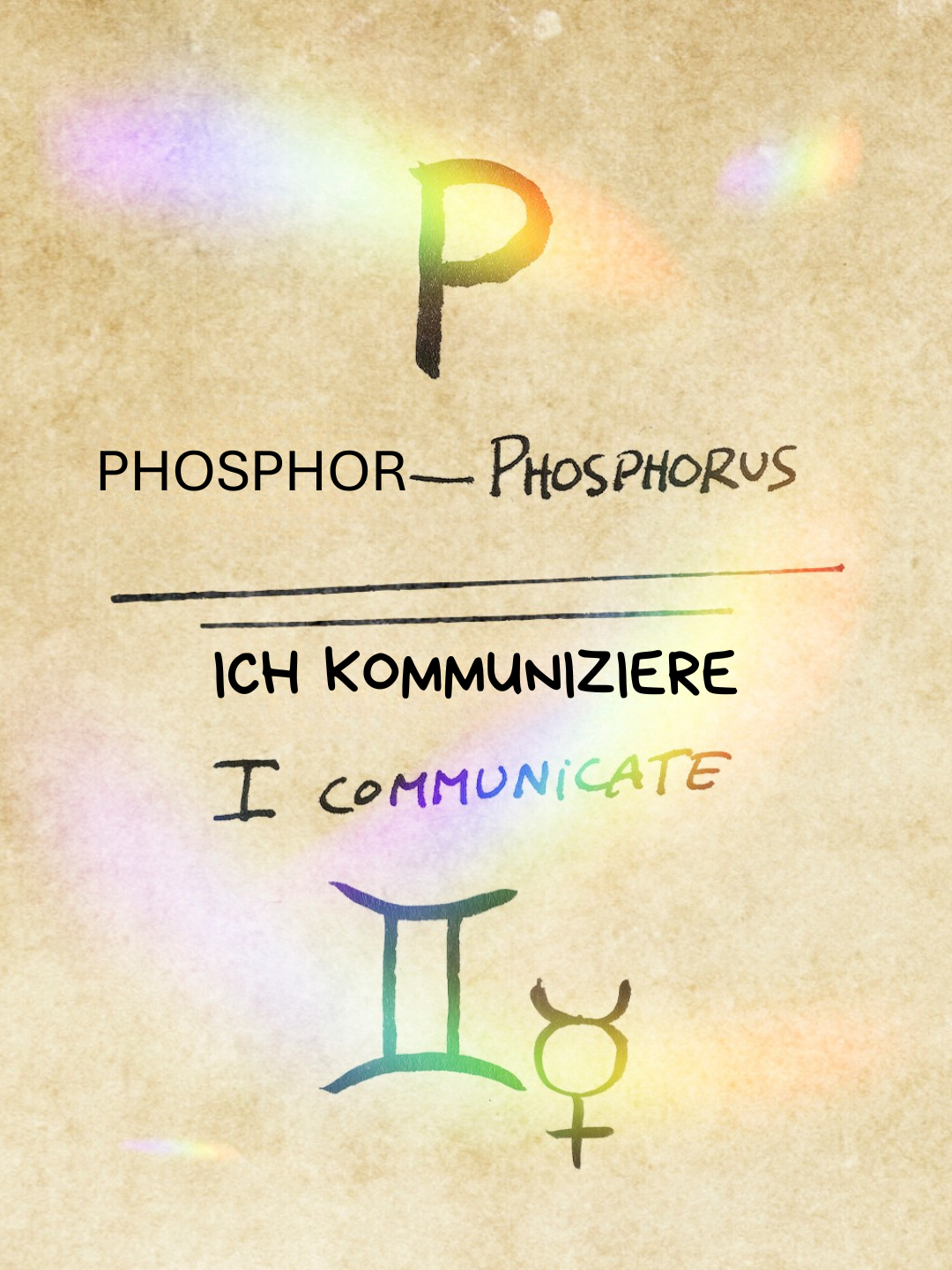 Ich kommuniziere Phosphor