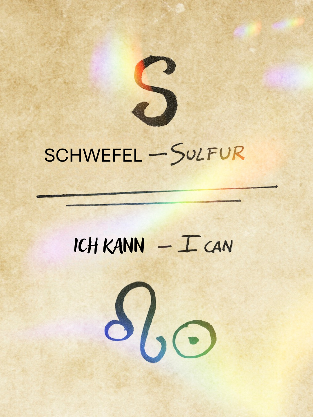 Ich kann Schwefel