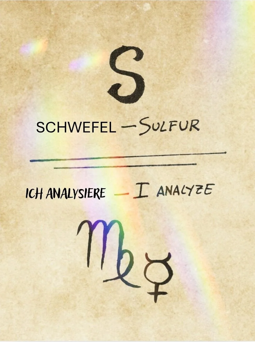 Ich organisiere Schwefel